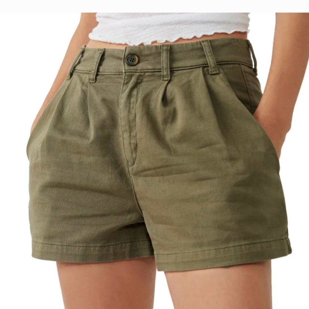 Olive Green Women's Shorts